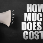 手持擴音器背景搭配大字標題「HOW MUCH DOES IT COST?」詢問價格